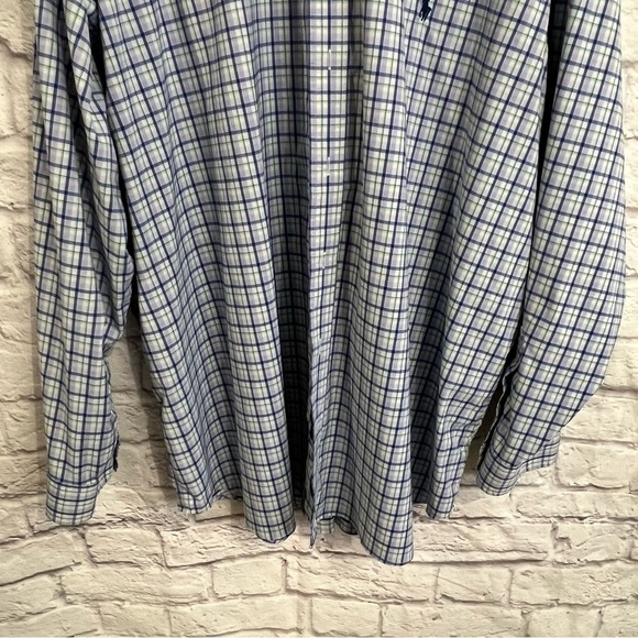 Ralph Lauren performance 3xb men’s long sleeve button down shirt checked - Picture 2 of 7